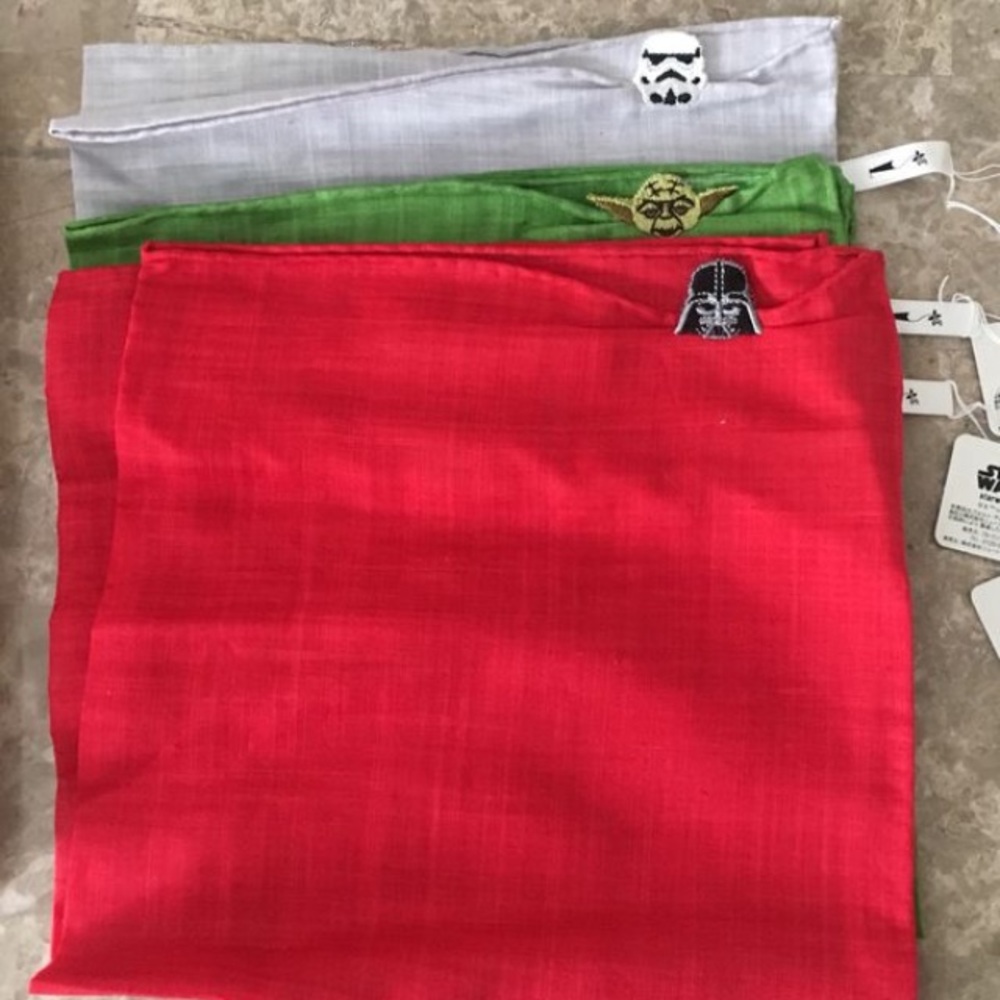 STAR WARS Cotton and linen handkerchief SET OF 3